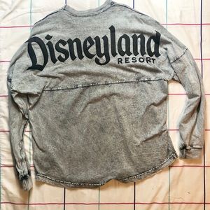 ✨Disney✨ Jersey Long Sleeve Gray Acid Wash